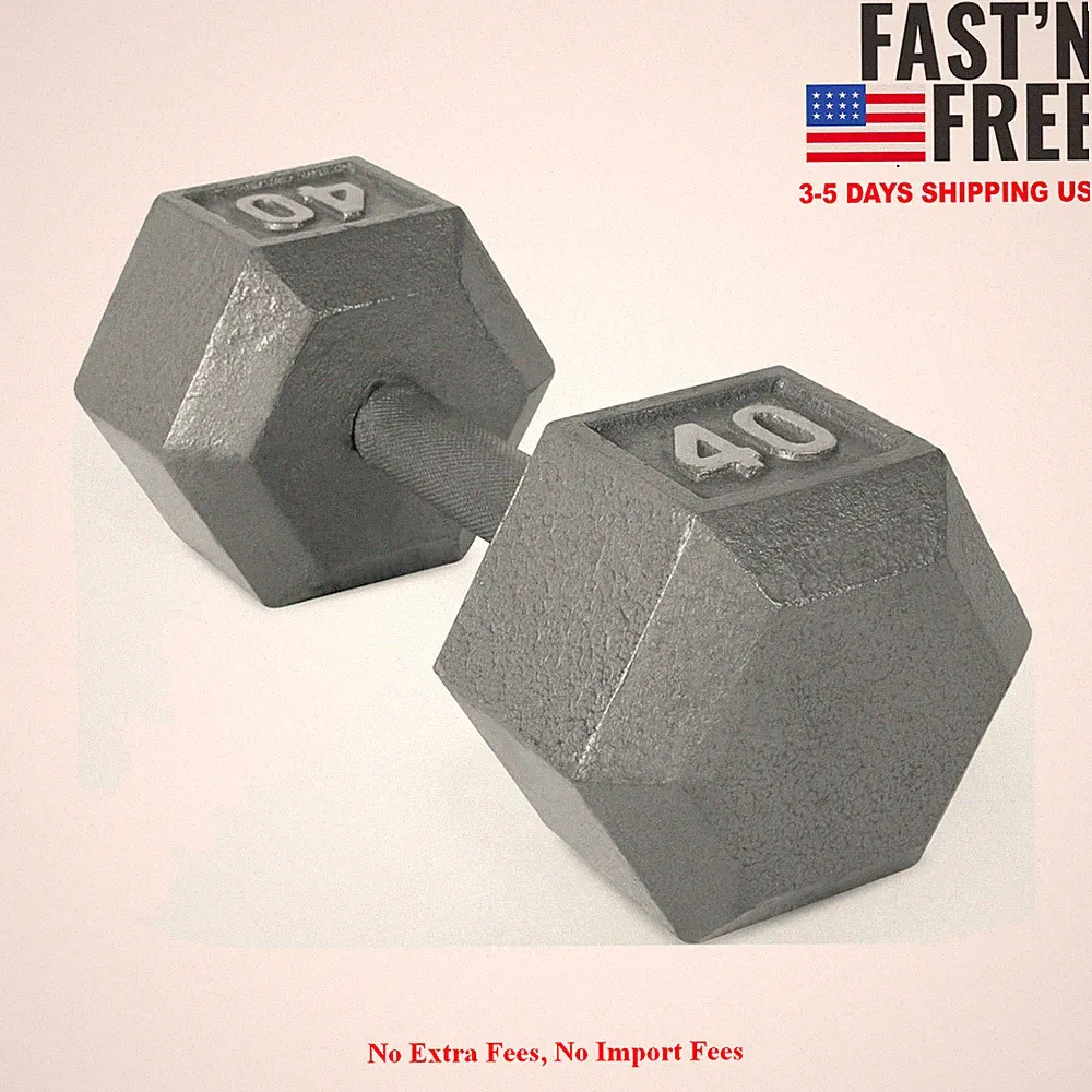 [HOT SALE] CAP Barbell 40lb Cast Iron Hex Dumbbell, Single, NEW USA FREE SHIP