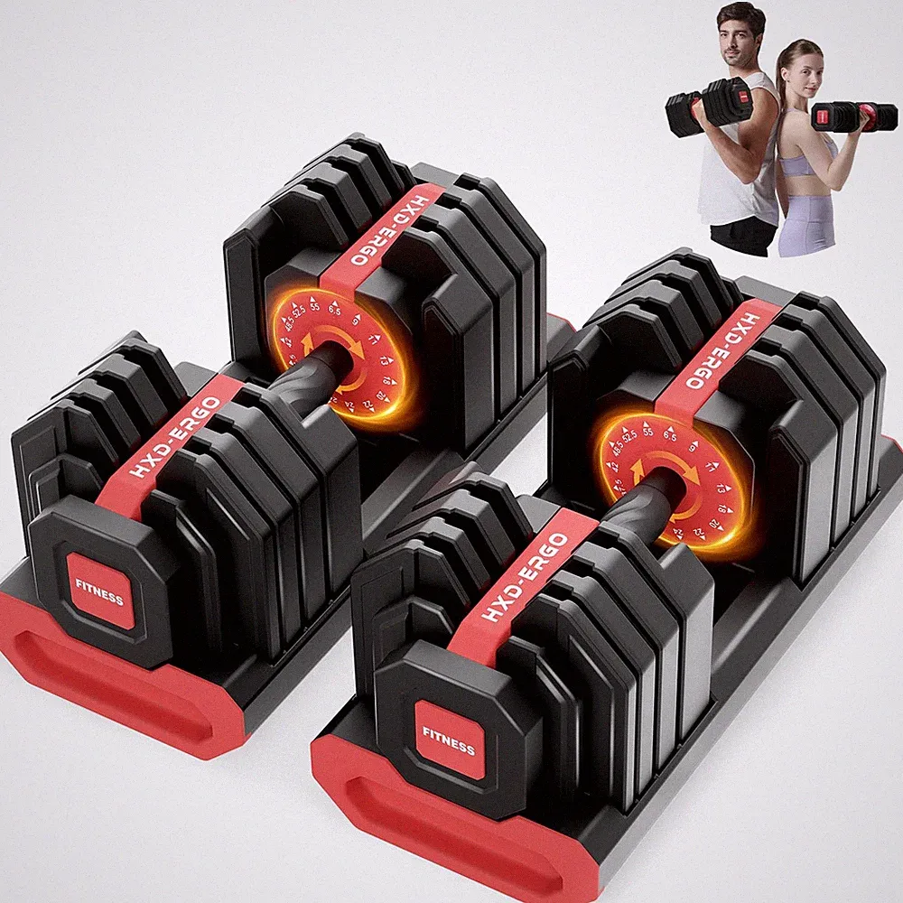 HXD-ERGO Dumbbells 15 Lbs Pair