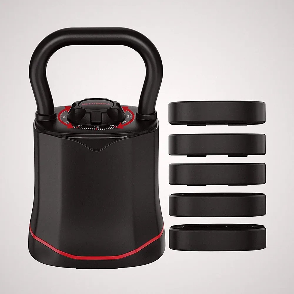 HXD-ERGO Adjustable Kettlebell, 6-in-1 Quick-Switch Kettlebell Sets (6.5-40 L...