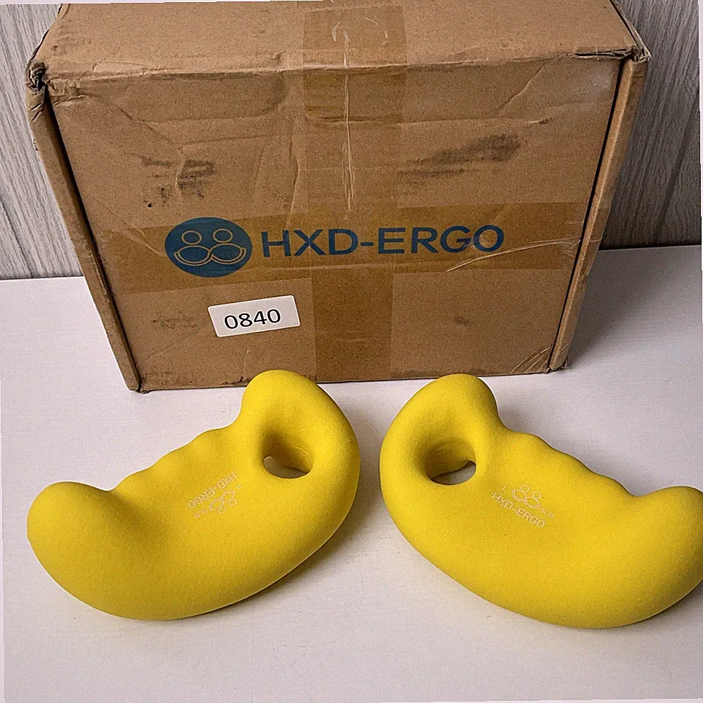 HXD-ERGO Ear 5 Pound Each Ergonomic Hand Weights Dumbbells Neoprene Weights