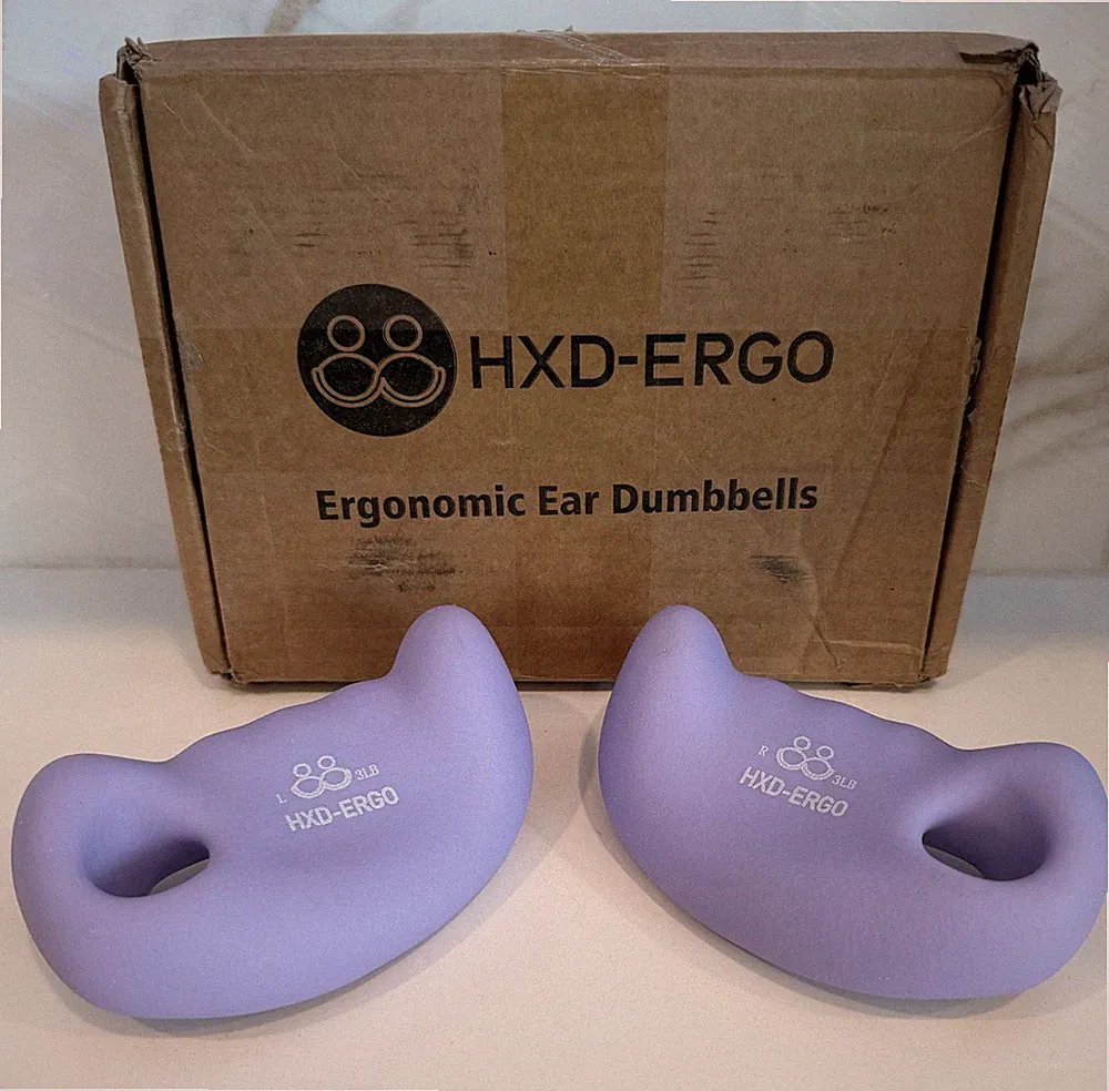 HXD-ERGO Ergonomic Dumbbells Weights Set-Hand Weights for Women at Home, Ear...