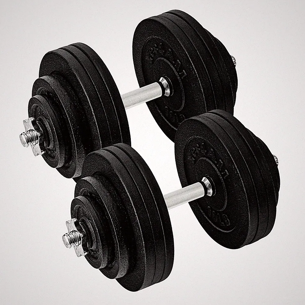 Iron Dumbbell 170 LB Adjustable Weight Home Gym Set Yes4All Cast Weights Bars