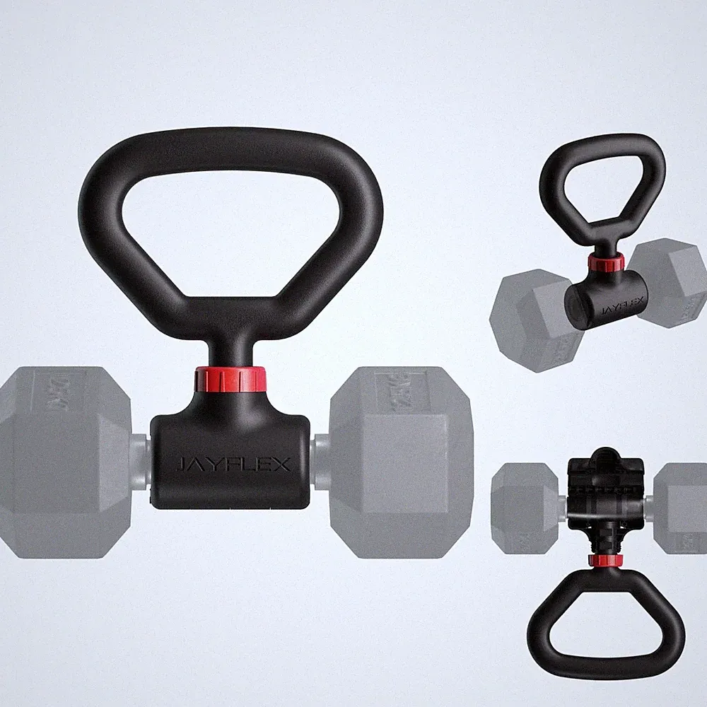 Jayflex Hyperbell Dumbbell Converter - Convert Dumbbells to Barbell Set and K...