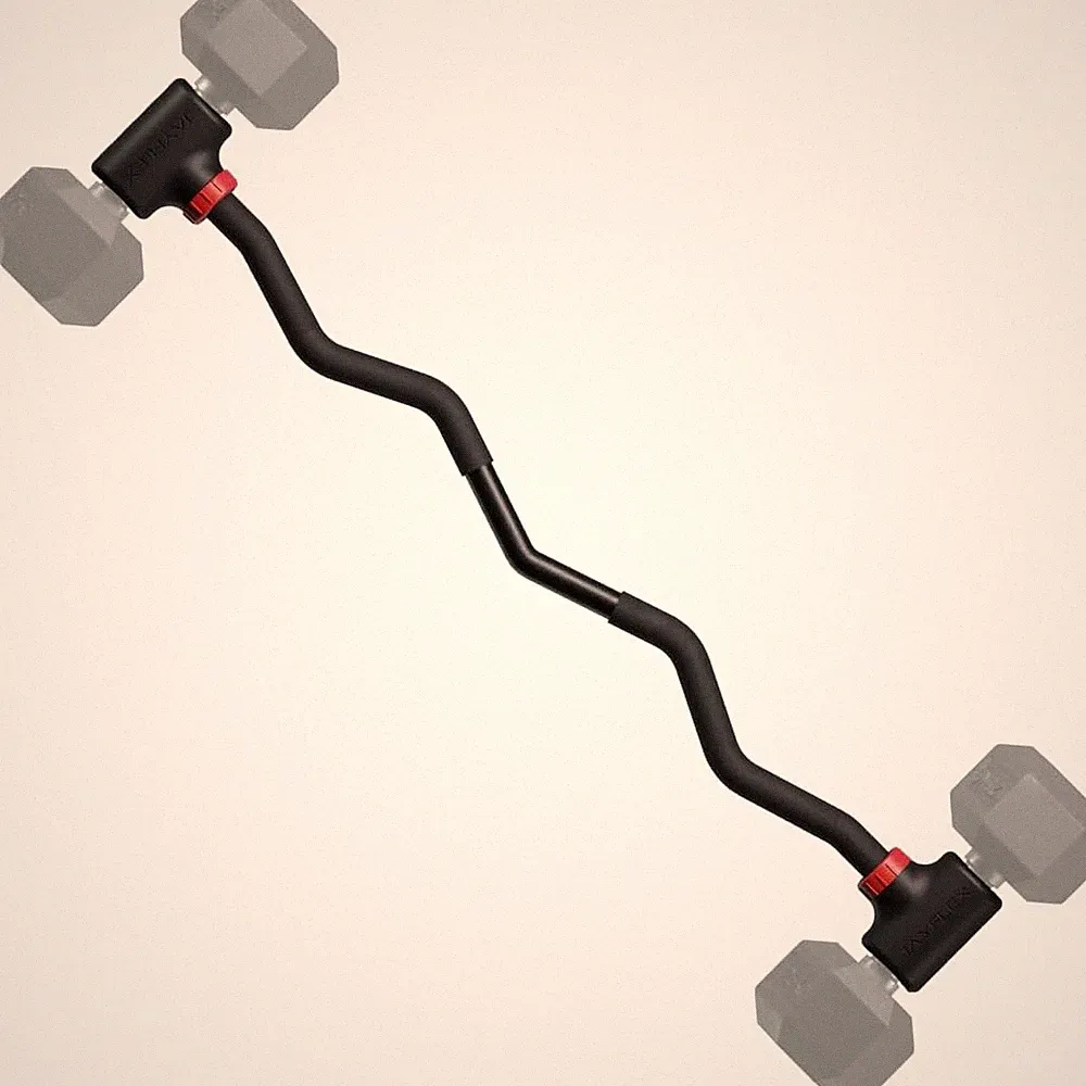 Jayflex Hyperbell Dumbbell Converter - Convert Dumbbells to Barbell Set and Kett