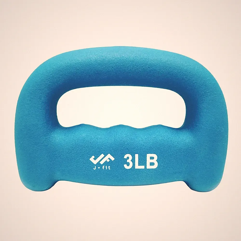 JFIT Neoprene D-Grip Dumbbell Weight, 3LB, 3 Pound 3 lb, 3