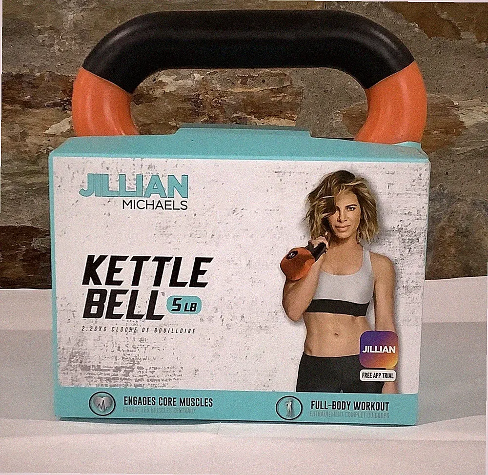 Jillian Michaels Single 5 Lb Kettle Bell Gym Weights Dumbbell