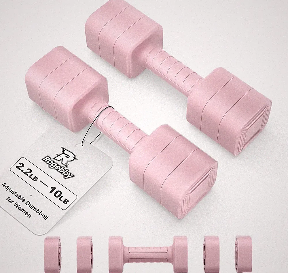 Juego de mancuernas ajustables de 2, juego de pesas ajustables 10LBS/20LBS/30LBS