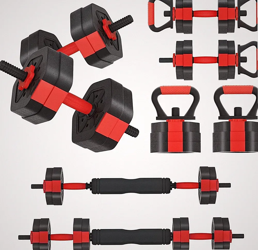 "Juego De Pesas Hierro Mancuernas Para Ejercicios En Casa Para Hombre 25 Lbs Set