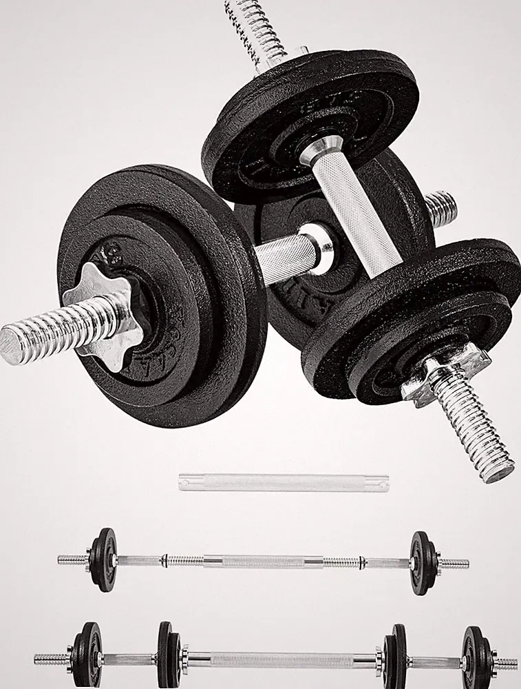 Juego De Pesas Hierro Mancuernas Para Ejercicios En Casa Para Hombre 40 LB Set