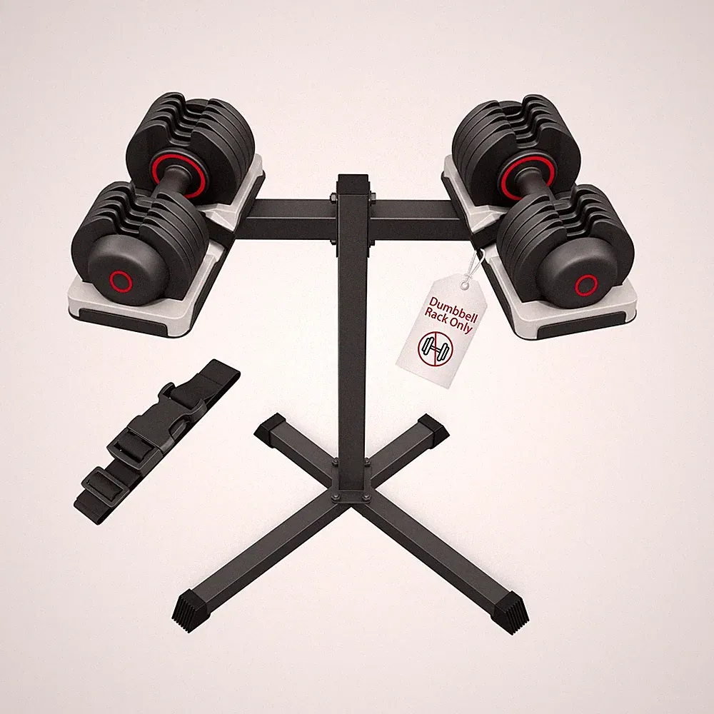 Jusgym Adjustable Dumbbell Stand, 35" Height Adjustable Dumbbell Rack, 300LBS...