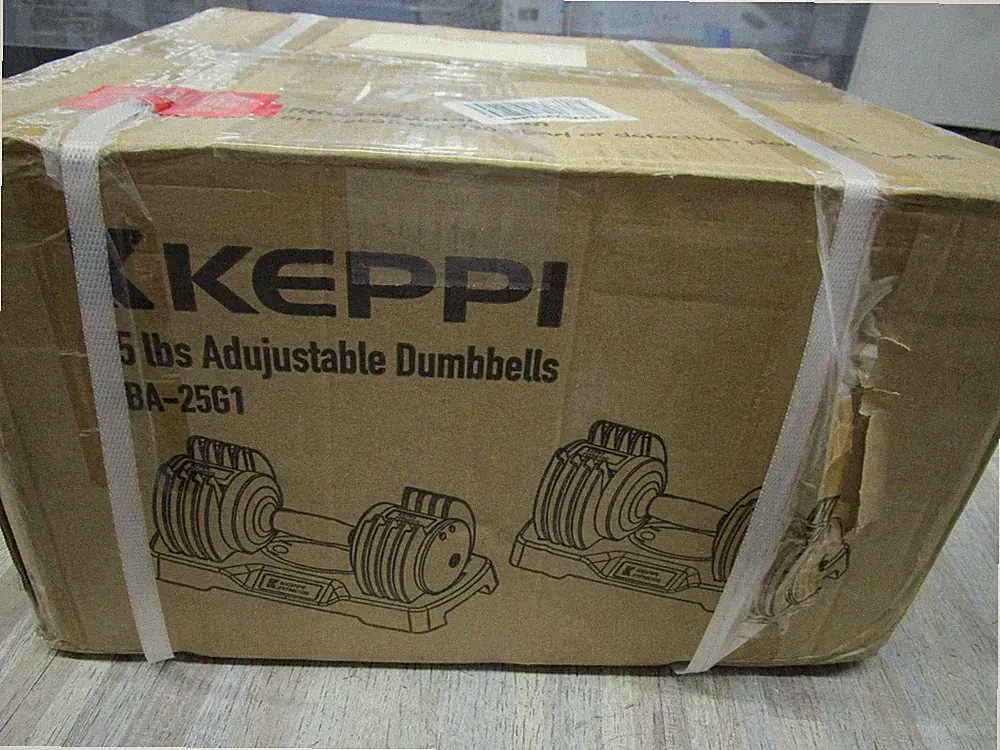 KEPPI Two Adjustable FITNESS Dumbbells 25LBS DBA-25G1 SEALED NEW(PAIRS)