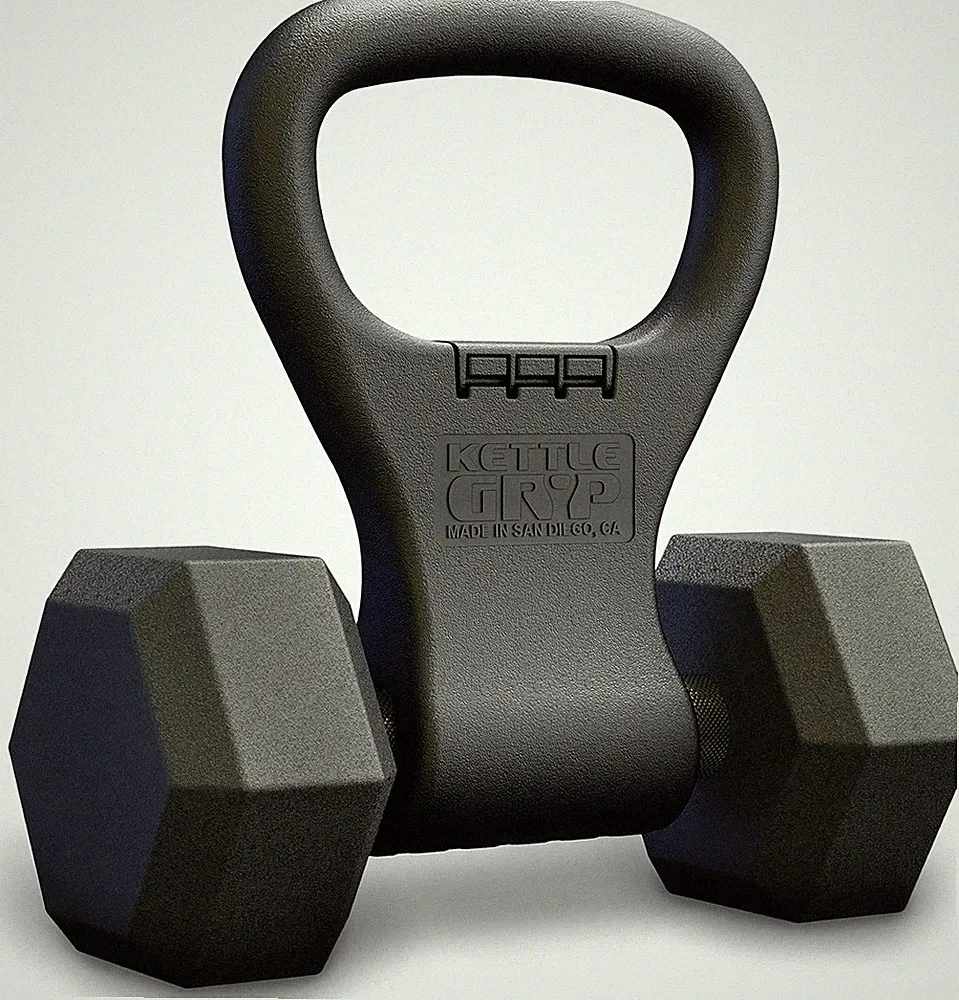 KETTLE GRYP - the Original - as Seen on SHARK TANK! Converts Your Dumbbells into