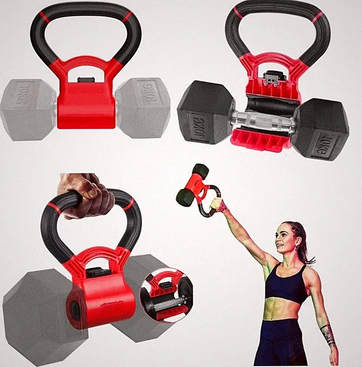 Kettlebell Grip For Dumbbells Portable Home Workout Weight Training New
