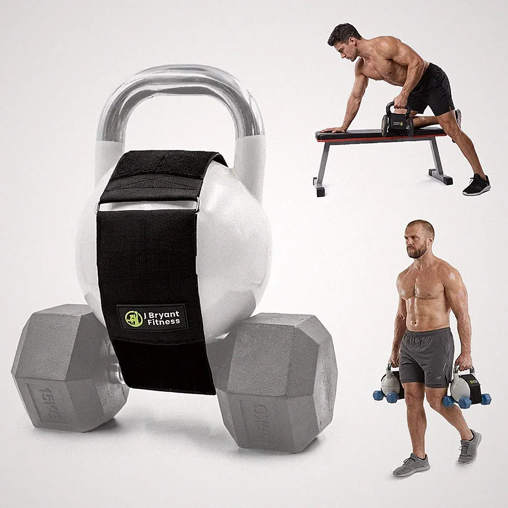 Kettlebell Strap Attachment for Dumbbells, Heavy Duty Weight Increaser strap