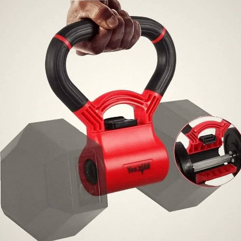 Kettlebells Grip, Dumbbell Grip Handle, Convert Dumbbells into Kettlebell for Ho