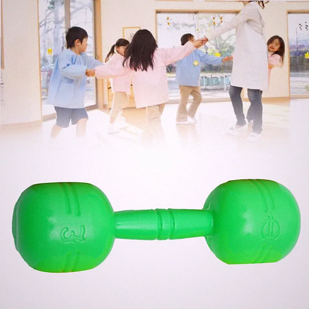 Kids Plastic Hand Dumbbells Safe Interesting Exercise Barbell Children Exercise