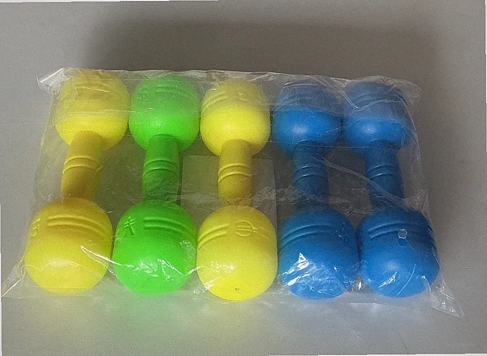 Kids Plastic Weight Set Dumbbells for toddlers Barbell Fitness Exercise