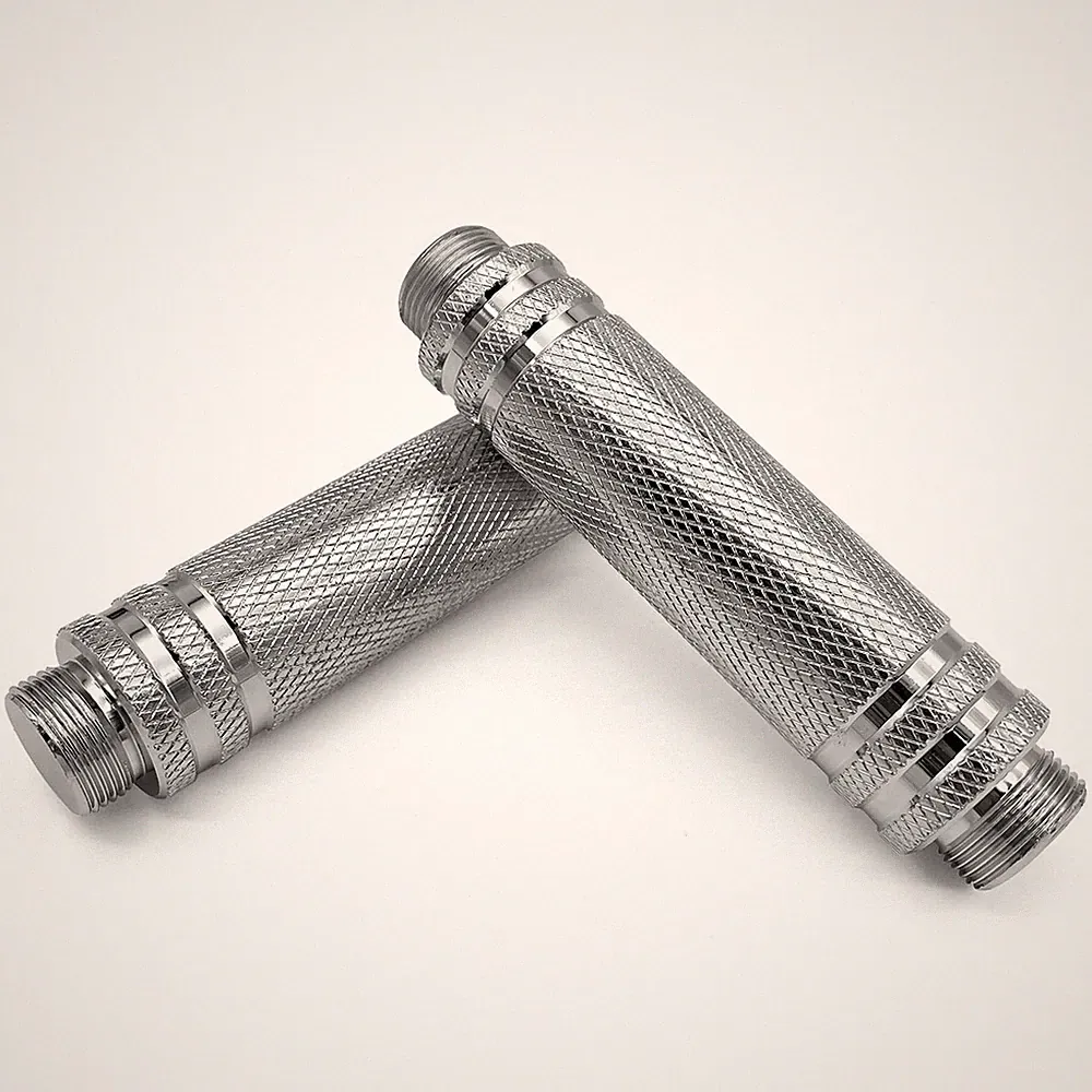Knurled Female Thread Steel Handles Pair For Northdeer