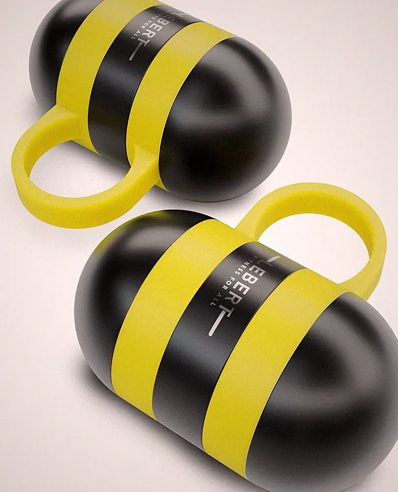 Lebert Fitness Cardio Hand Weights: Compact steel dumbbells with silicone