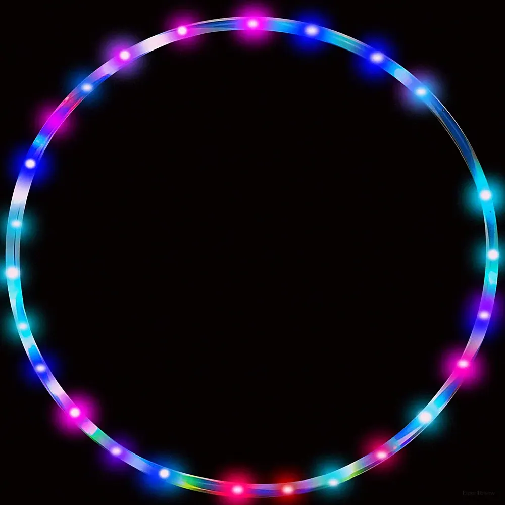 LED Fitness Hoop for Adults Weight Loss 36 in, Light Up Hoop for Kids, Color...