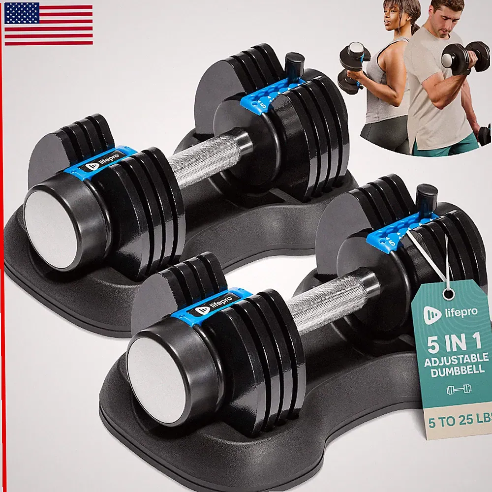 Lifepro Adjustable - 55Lb 90Lb 25 Lb Dumbbell