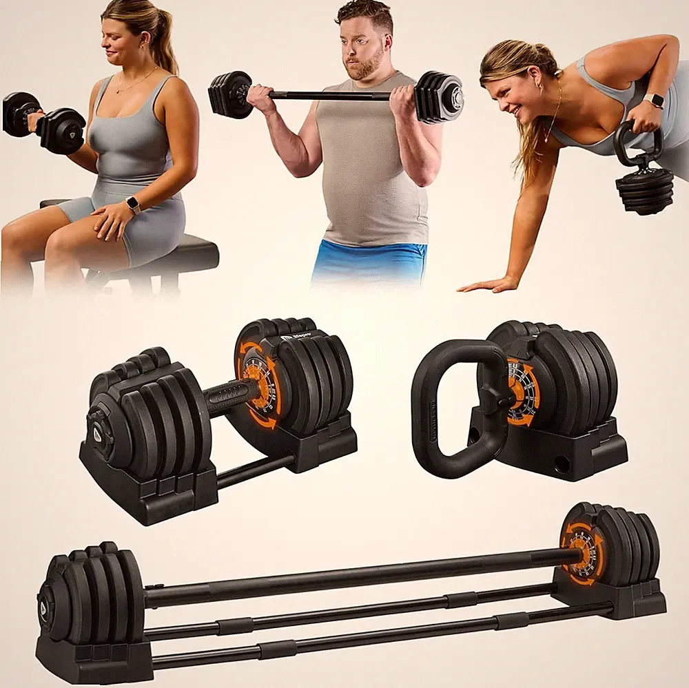 Lifepro LP-TRIFRMSET-BLK Adjustable Dumbbells Set (OpenBox)