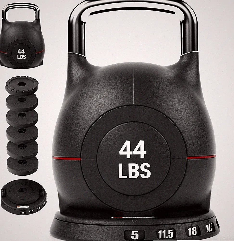 LIFERUN Adjustable Kettlebell Set - 7In1 Kettlebells, Choose 22.5 Lb or 44 Lb, Q