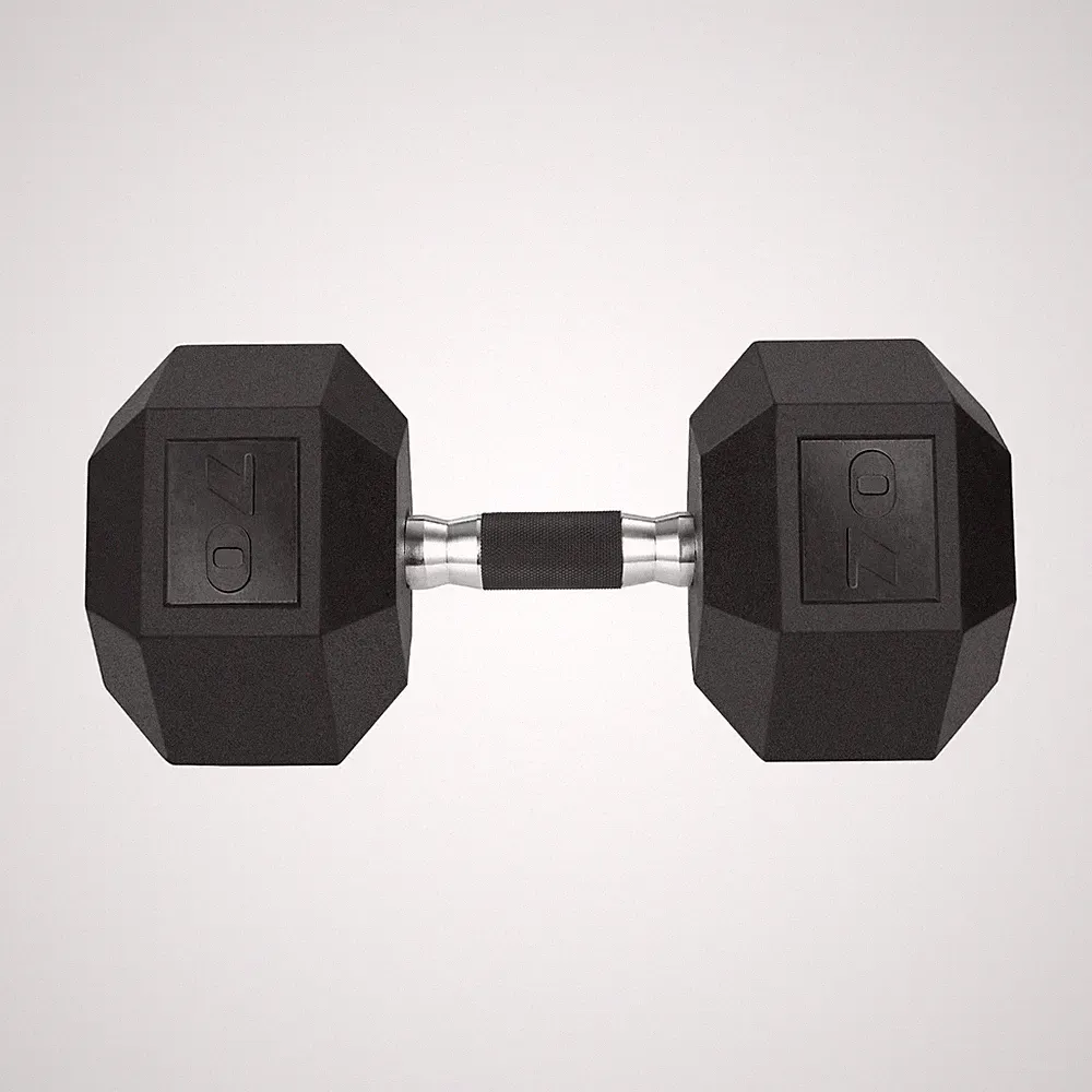 LIFERUN Rubber Grip Dumbbells Rubber Coated Cast Iron
