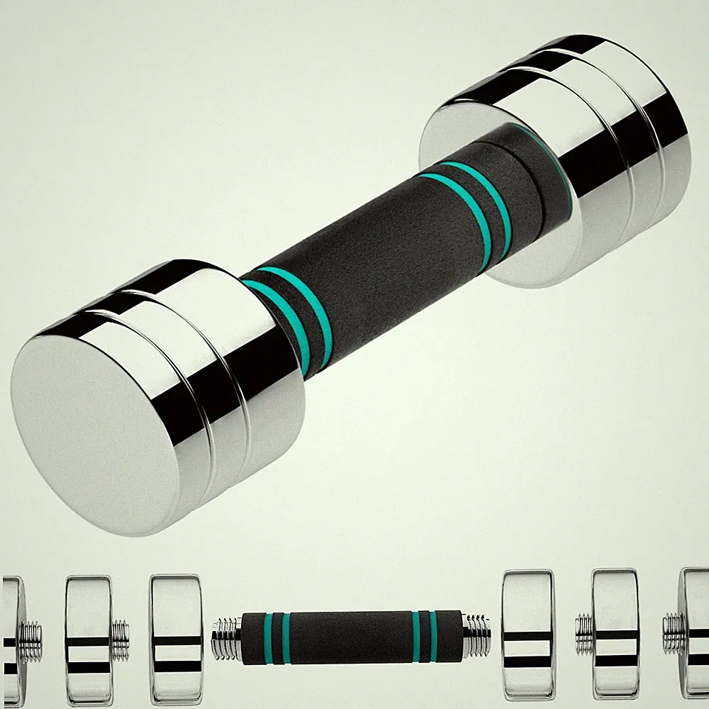 LIFERUN Single Steel Adjustable Dumbbell, 5/10/15lb Free Weight Single Dumbbe...