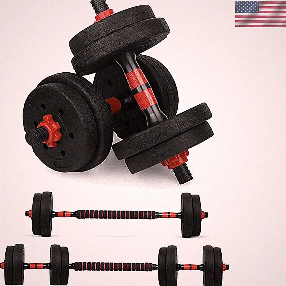 Lightweight Adjustable Dumbbell Set for Full-Body Strength Training - 20 lbs