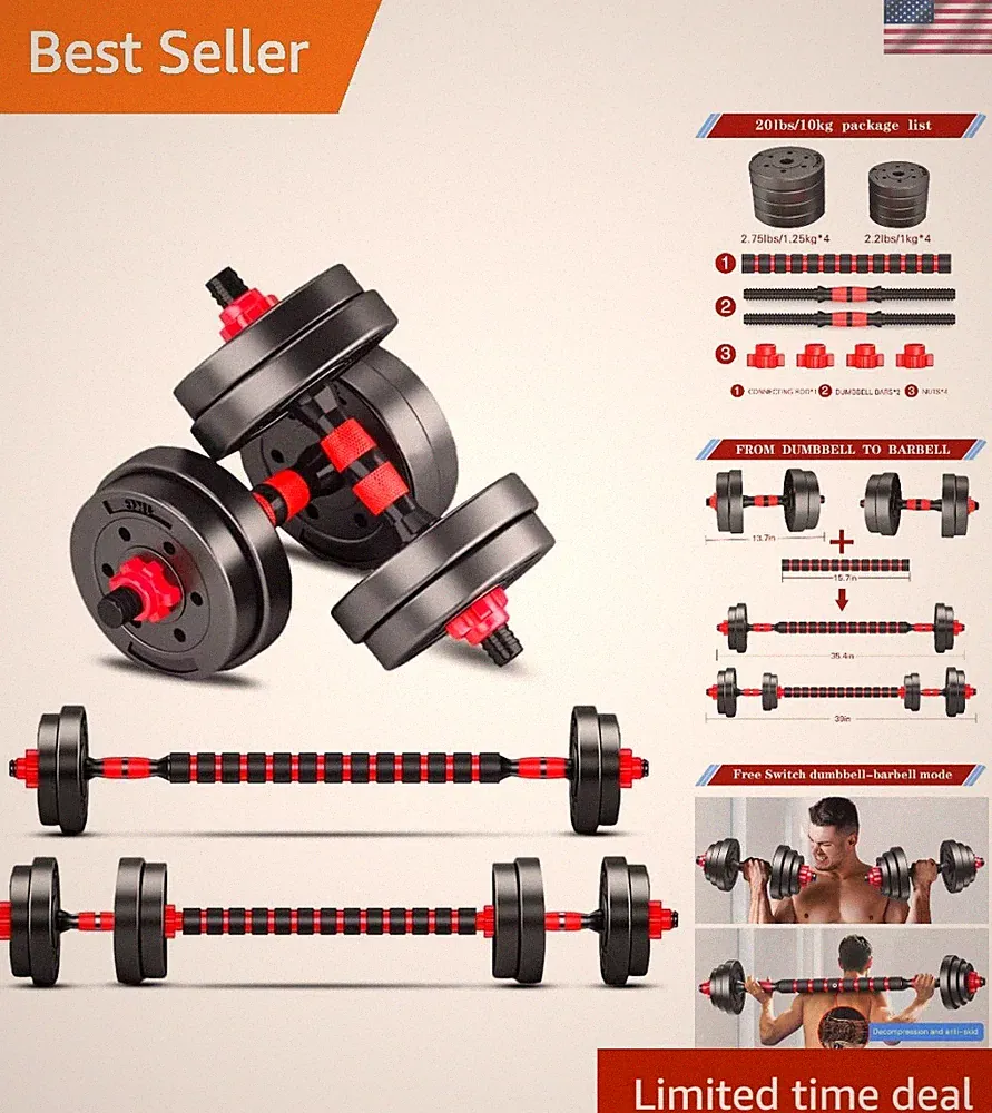 Lightweight Adjustable Dumbbells Set for Women & Men – Home Gym Essential