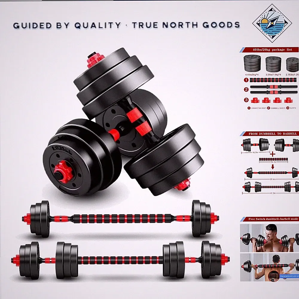 Lightweight Adjustable Dumbbells with Non-Slip Grip for All Fitness Levels
