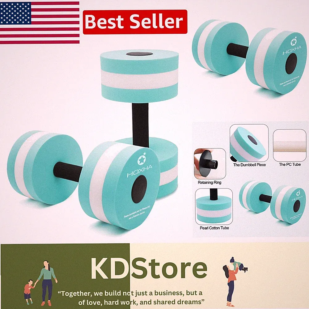 Lightweight Aquatic Dumbbells for Rehabilitation and Water Workouts - Set of 2