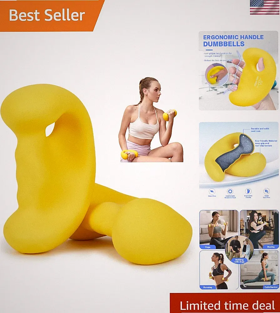 Lightweight Ergonomic Hand Weights - Perfect for Pilates and Aerobics