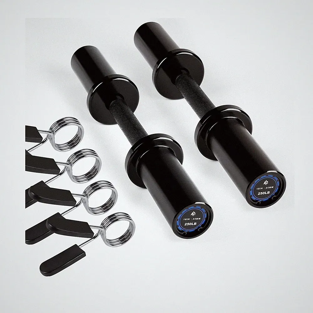 LIONSCOOL 16"Loadable Dumbbells Pairs, Olympic Dumbbell Handle/Bar ... Fast Ship