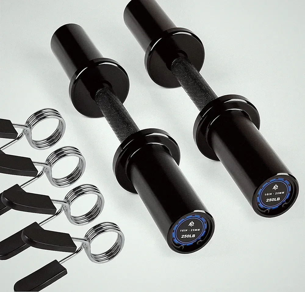 LIONSCOOL 16"Loadable Dumbbells Pairs, Olympic Dumbbell Handle/Bar for Strength