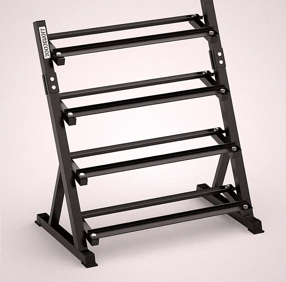 LIONSCOOL Adjustable Dumbbell Rack Stand, 4 Tier Heavy Duty Weight Storage Rack