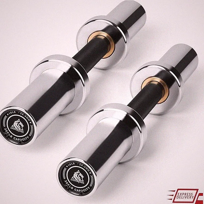 Loadable Dumbbell Olympic Adjustable Weight Bar High Strength Steel Grip Fitness