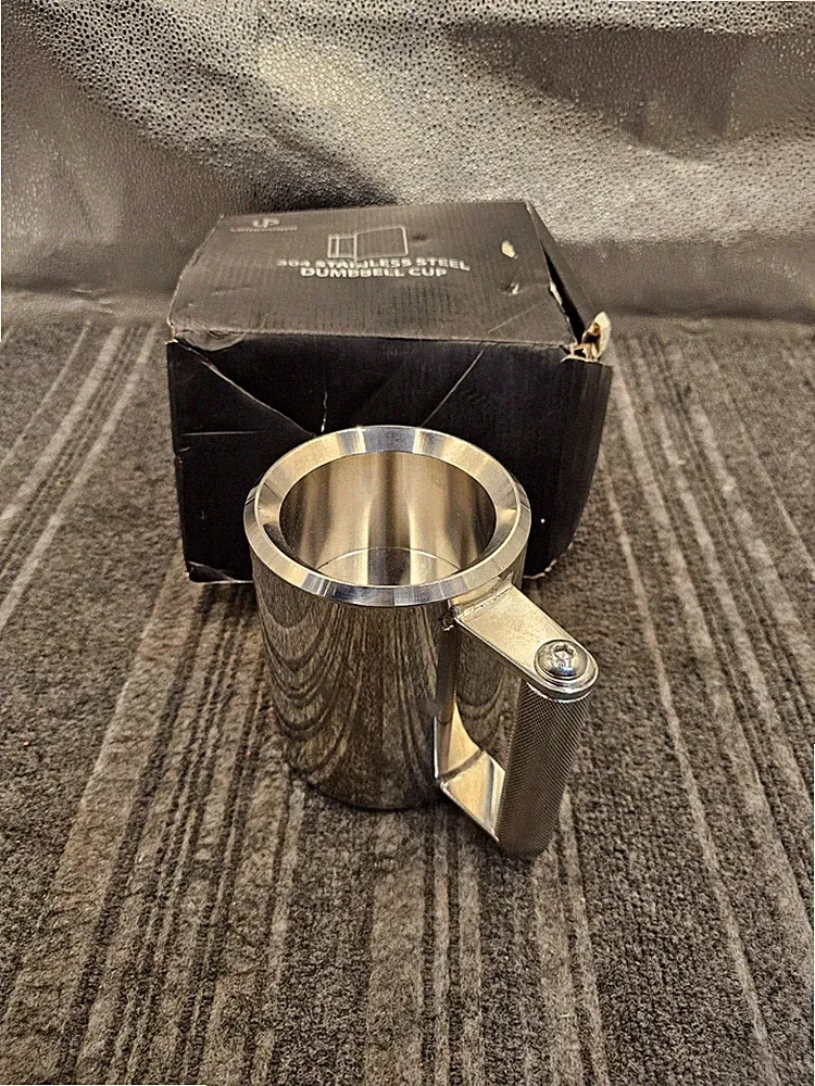 stainless steel dumbbell cup