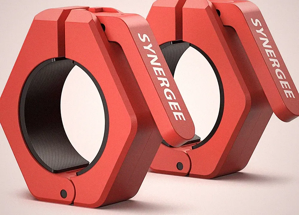 Magnetic Barbell Collars – 2" Olympic Plastic Locking Weight Clamps with