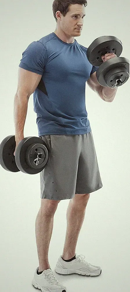 Marcy 40 lbs Adjustable Dumbbell Set with Collars for Home Gym Bodybuilding