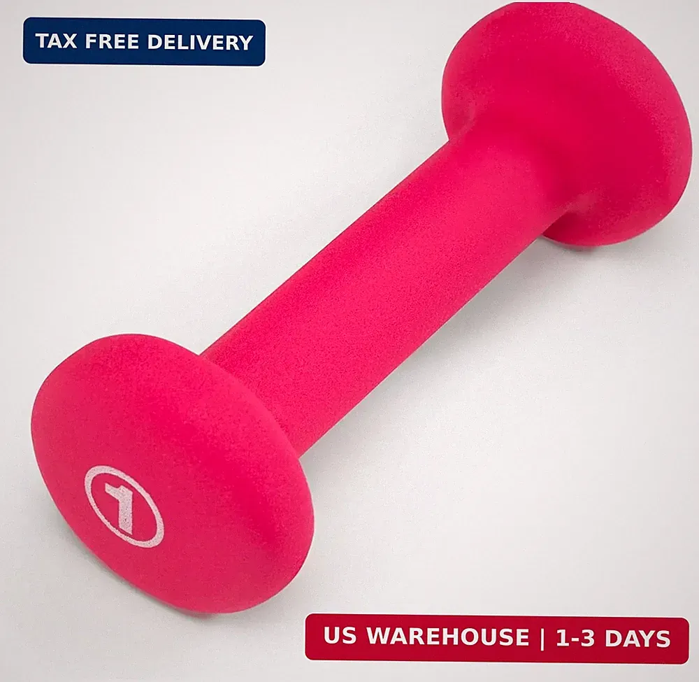 Marcy Colored Neoprene Dumbbell Hand Weights, Exercise Free Weights for Home Gym
