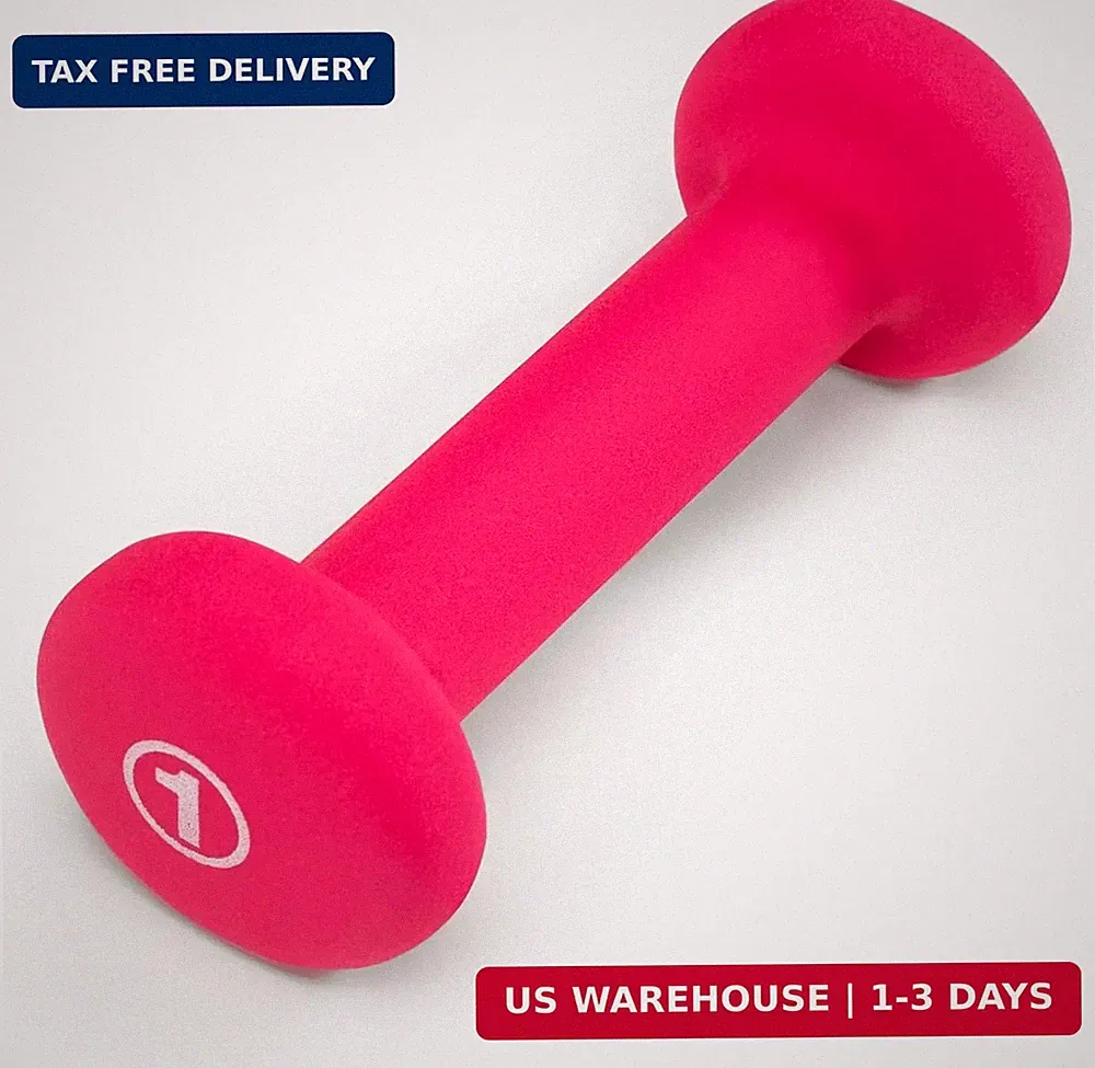 Marcy Colored Neoprene Dumbbell (Sold in Singles or Set) Hand Weights, Exercise