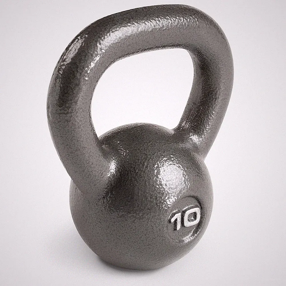 Marcy Hammertone Kettlebells, Ideal Workout Weights For 10.0 Pounds, Black