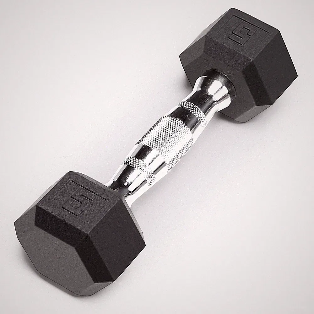Marcy Rubber Hex Dumbbell Knurled Grip Strength Training Single 5-50 lb
