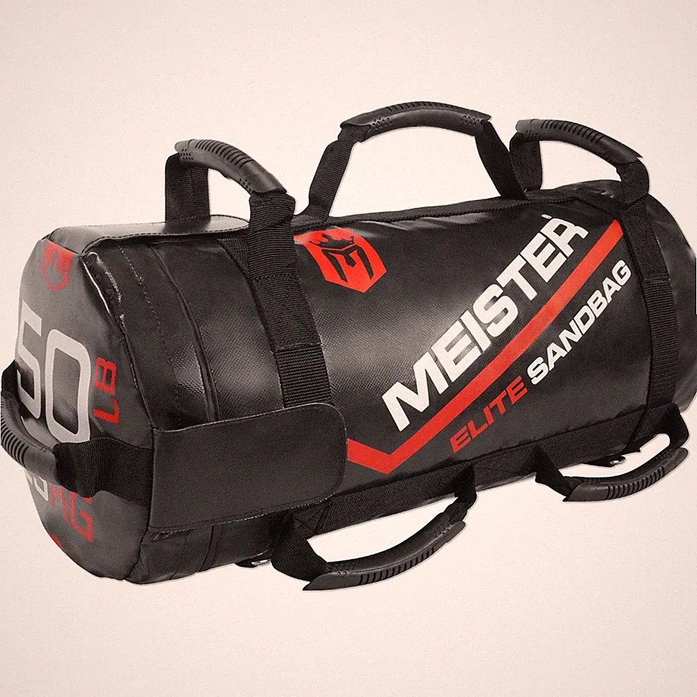 MEISTER 50LB ELITE SANDBAG W/ 3 KETTLEBELLS - Weighted Lifting Crossfit Fitness