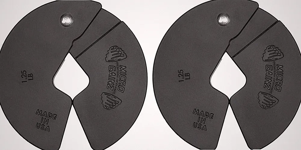 Micro Gainz 1.25LB Dumbbell Fractional Weight Plates, 2-Piece