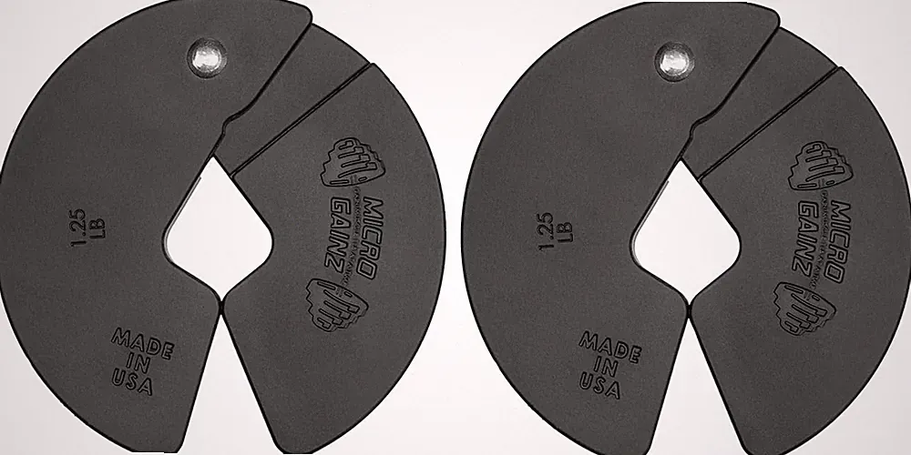Micro Gainz Dumbbell Fractional 1.25Lb Weight Plate, Ideal for Micro Loading, 2