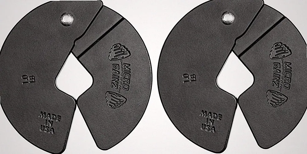 Micro Gainz New 1LB Dumbbell Fractional Weight Plates 2 or 4 Piece- Designed for