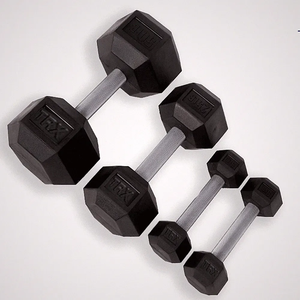 MIDS TRX Hex Rubber Dumbbell 35 Lb Sold By Each